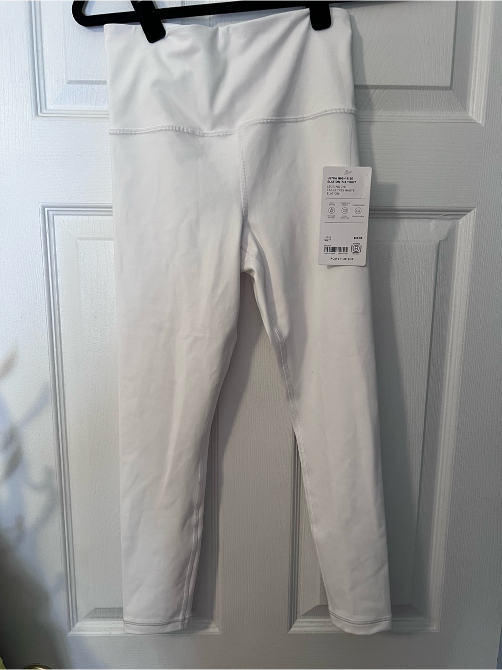 #477 Athleta Elation Ultra High Rise 7/8 Leggings Bright White XS NWT - Picture 2 of 7